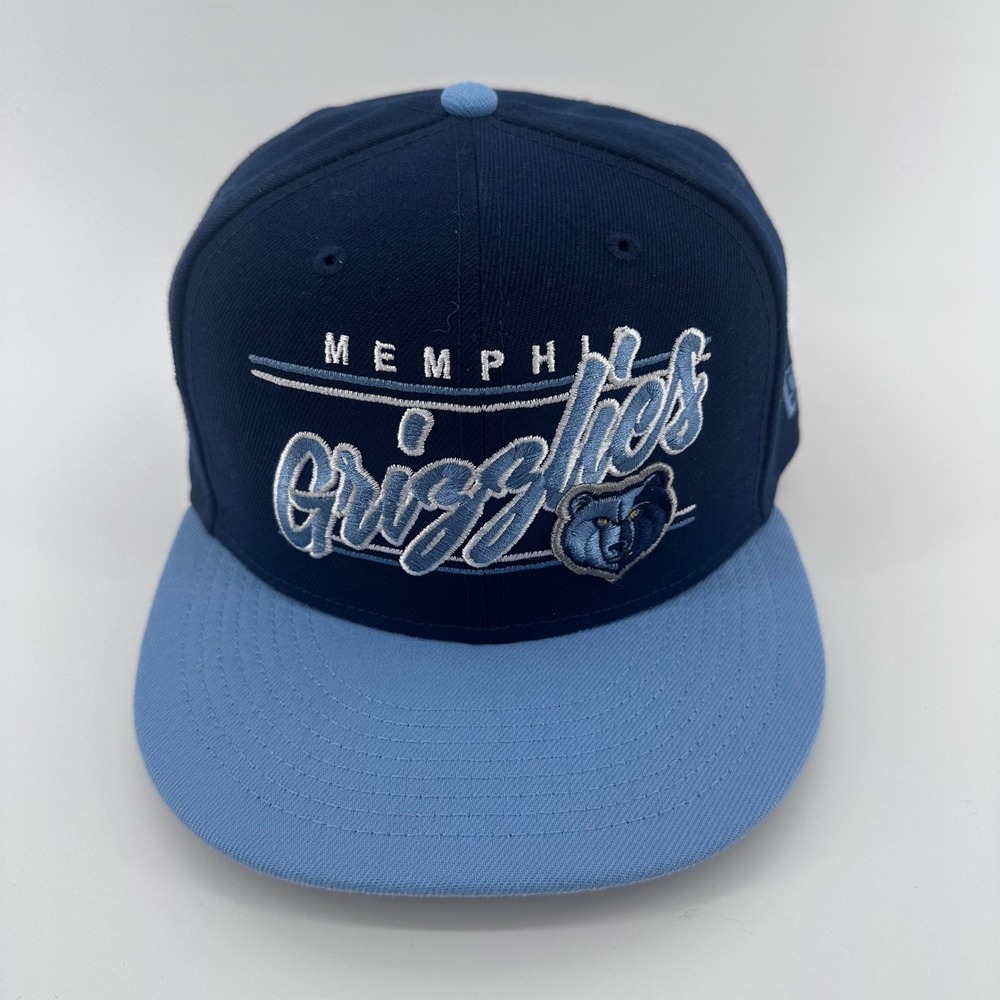 Memphis Grizzlies Hat Mens OSFM Navy Blue New Era 9FIFTY Snapback NBA Cap